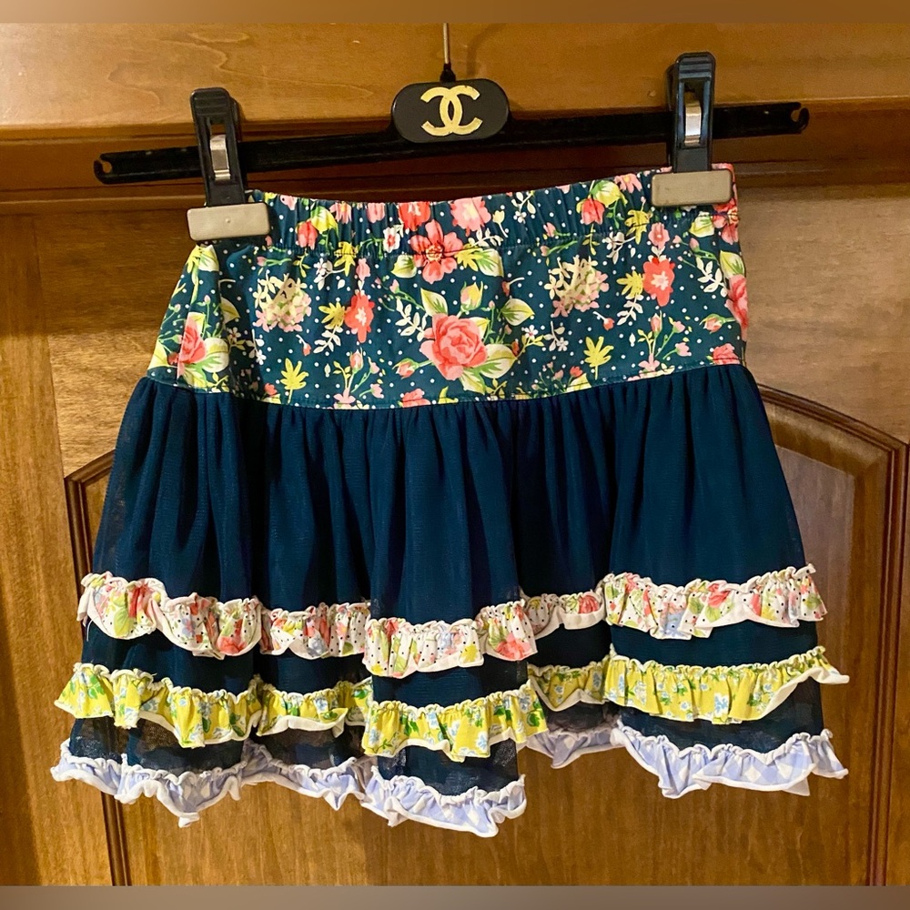 Matilda Jane Floral and Navy Skirt